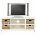Safavieh 20.1 x 47.2 x 15.7 in. Rooney Entertainment Unit, Distressed & White AMH5745B